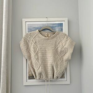 Adjustable cropped sweater. Size small. Hippie Rose